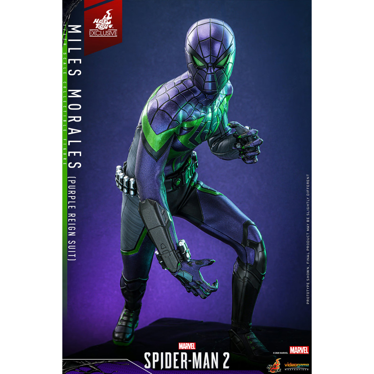 Hot Toys Marvel's Spider-Man 2: Miles Morales (Purple Reign Suit) Video Game Masterpiece 1/6