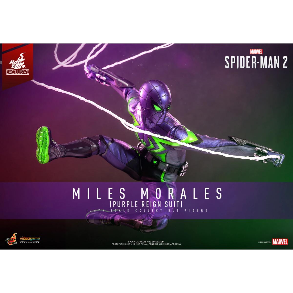 Hot Toys Marvel's Spider-Man 2: Miles Morales (Purple Reign Suit) Video Game Masterpiece 1/6