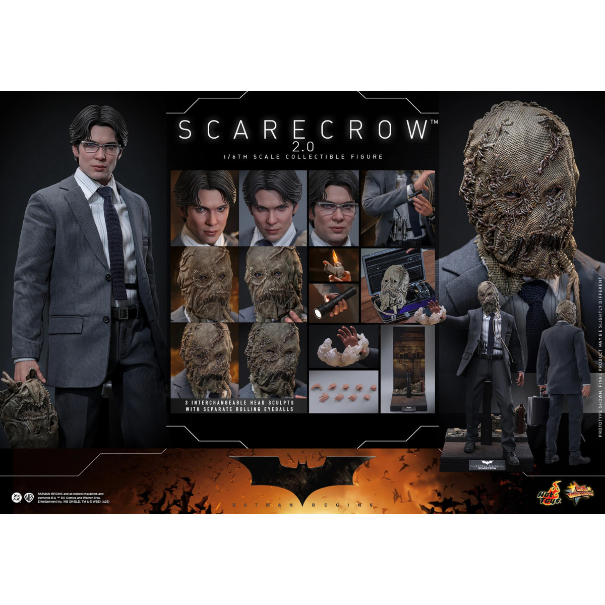 Hot toys Batman Begins - Scarecrow 2.0 MMS 1/6