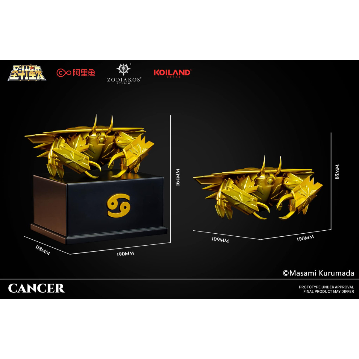 Zodiakos Studio - Cancer Cloth - Cancer Totem 1/6 - Saint Seiya - Knights of the Zodiac Statue