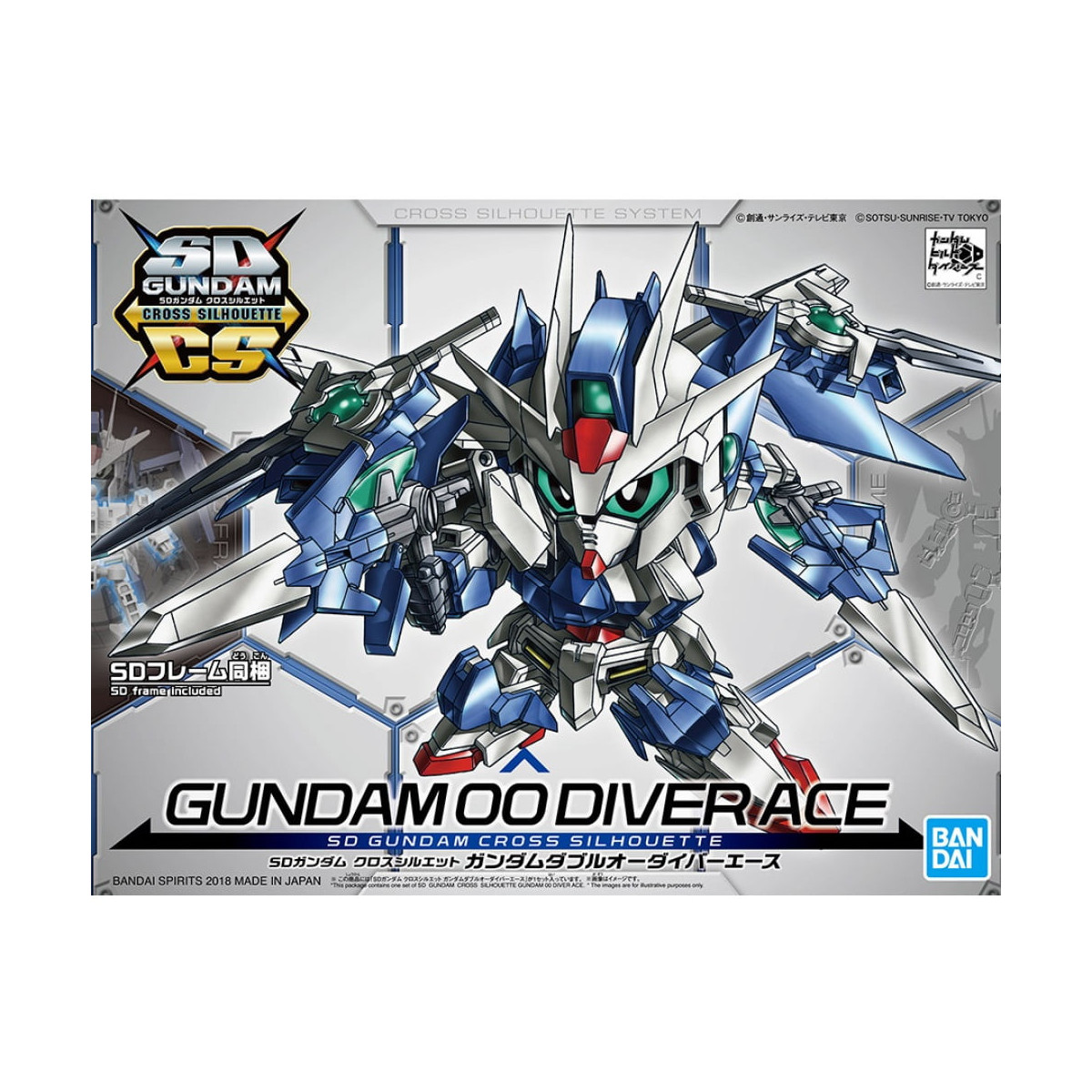 Bandai - Gunpla - SD Gundam Cross Silhouette - GUNDAM 00 DIVER ACE