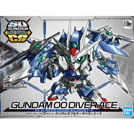 Bandai - Gunpla - SD Gundam Cross Silhouette - GUNDAM 00 DIVER ACE