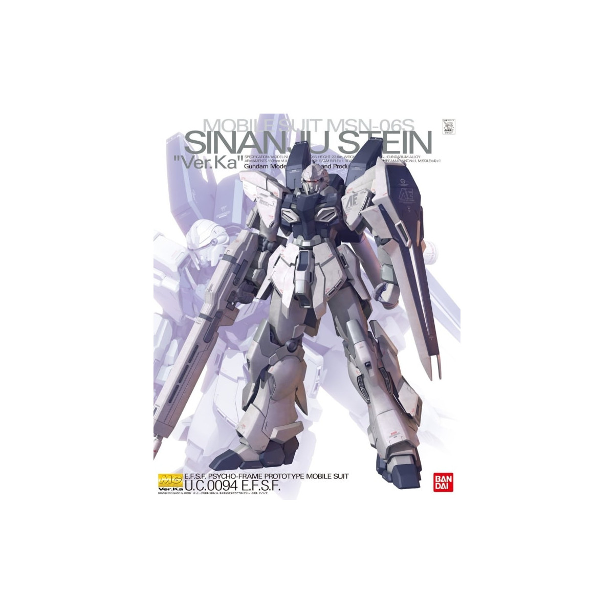 Bandai - Gunpla - 1/100 MG - MSN-06S SINANJU STEIN VER. KA - Mobile Suit Gundam Unicorn
