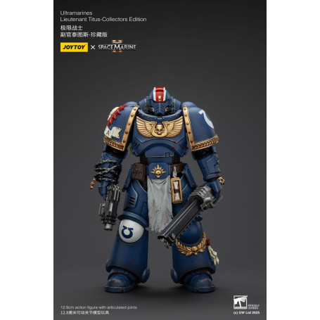 JoyToy - Space Marines II - Ultramarines Lieutenant Titus Collectors Edition 1/18 - Warhammer 40000