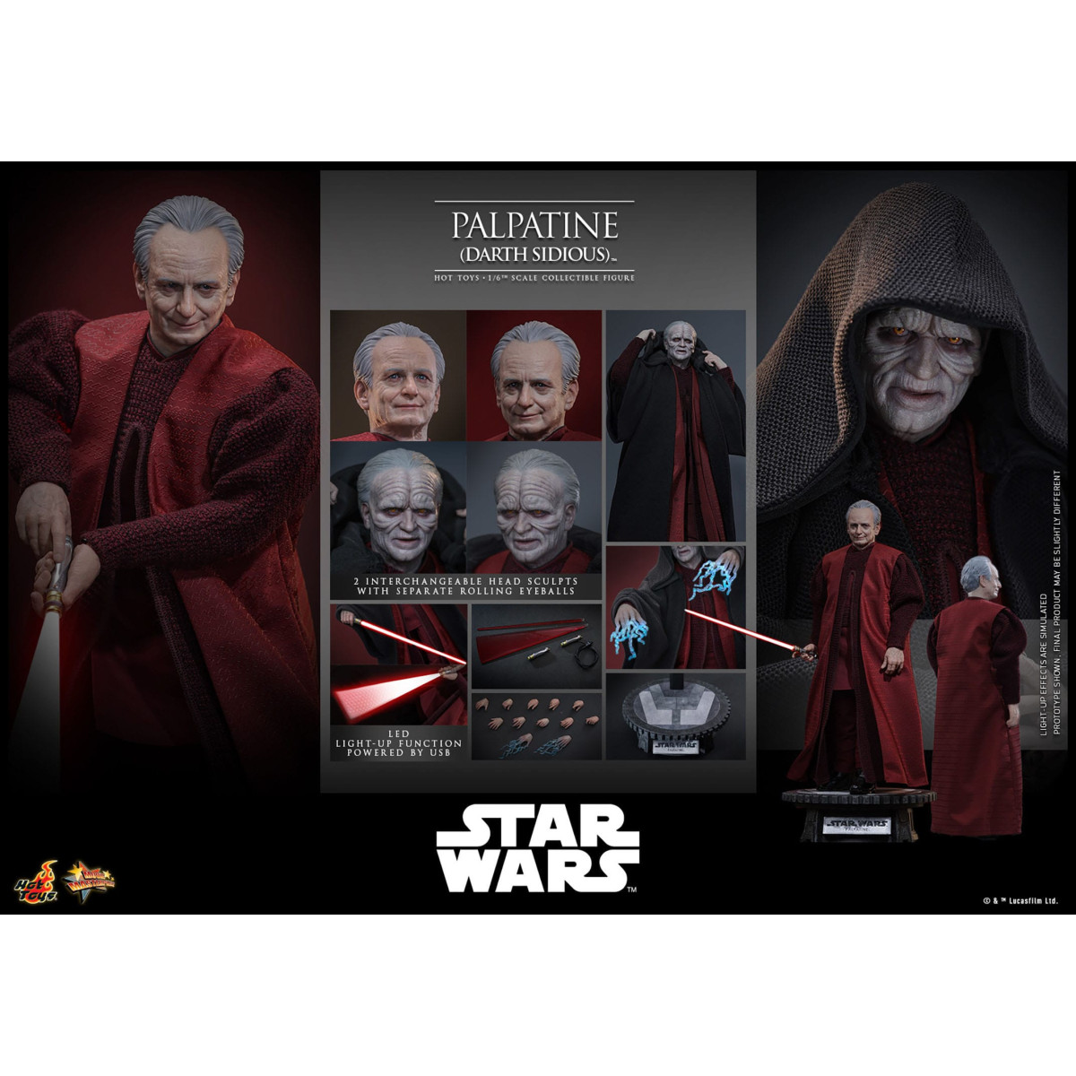 Hot Toys Star Wars figure 1/6 Darth Nihilus 31 cm