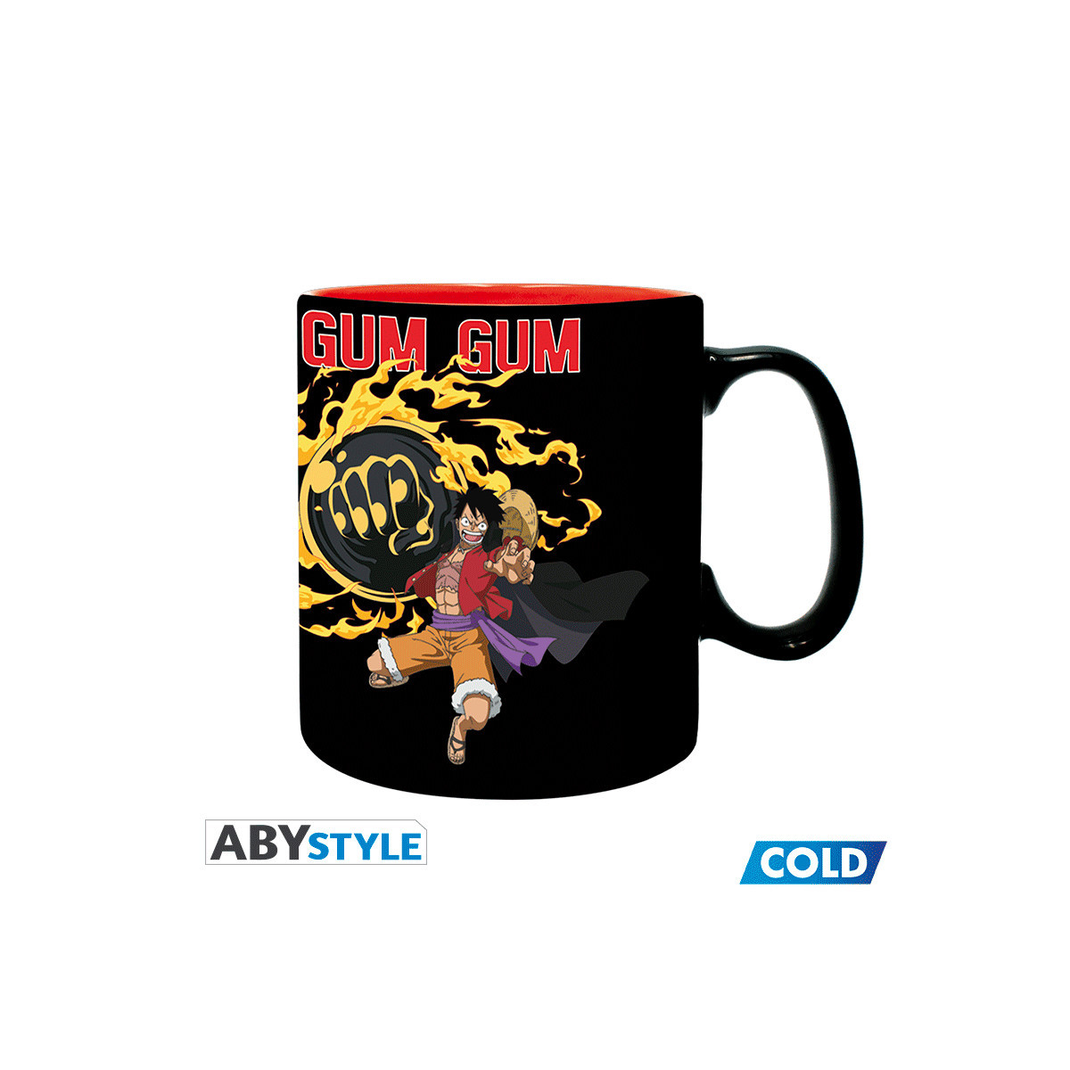 ABYstyle - One Piece - 460 ml Thermo-reactive Mug - Luffy vs Kaido