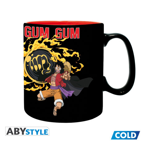 ABYstyle - One Piece - 460 ml Thermo-reactive Mug - Luffy vs Kaido