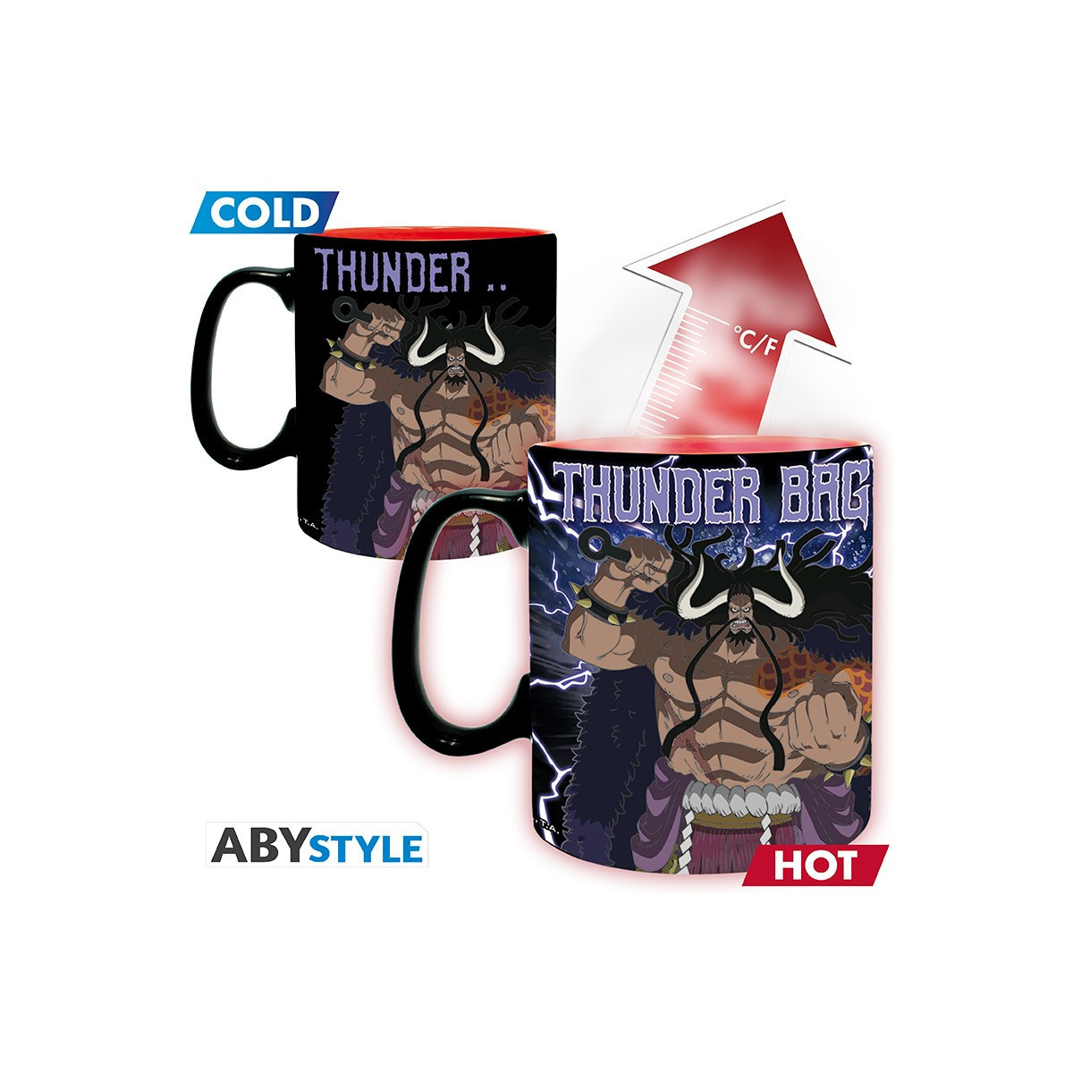 ABYstyle - One Piece - 460 ml Thermo-reactive Mug - Luffy vs Kaido