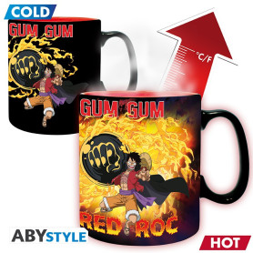 ABYstyle - One Piece - 460 ml Thermo-reactive Mug - Luffy vs Kaido