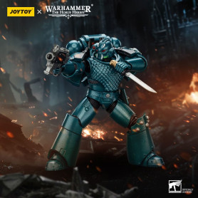 Joytoy - Warhammer - Alpha Legion - Headhunter With Banestrike Combi-Bolter And Power Dagger - The Horus Heresy