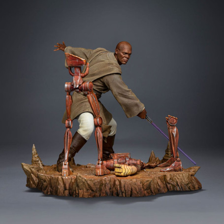 IRON STUDIOS - Mace Windu Art Scale 1/10 - Star Wars: Attack ot the Clones