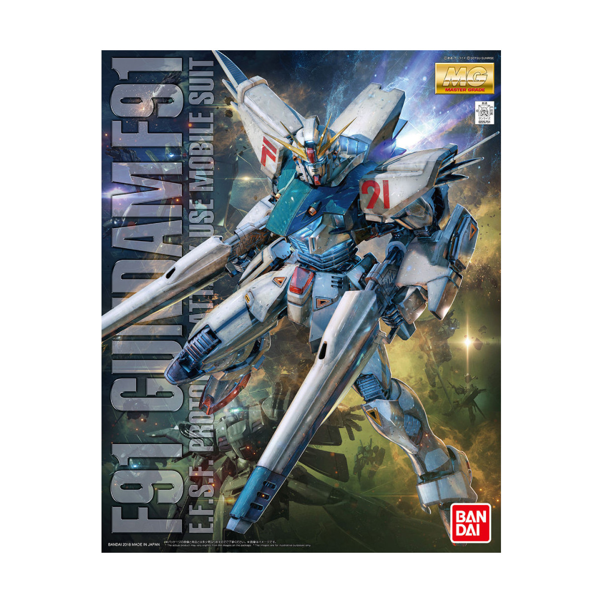 Bandai - Gunpla - 1/100 MG - GUNDAM F91 - Mobile Suit Gundam - UC