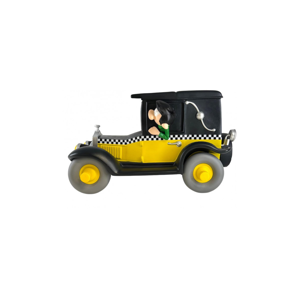 Plastoy Tirelire Gaston Lagaffe - Gaston Lagaffe and his Taxi Fiat 509