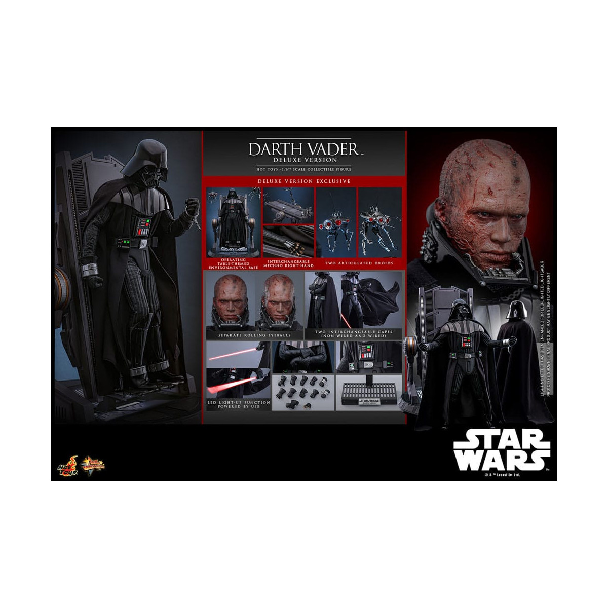 Hot toys Star Wars: Darth Vader Deluxe Version MMS 1/6 - Episode III: Revenge of the Sith