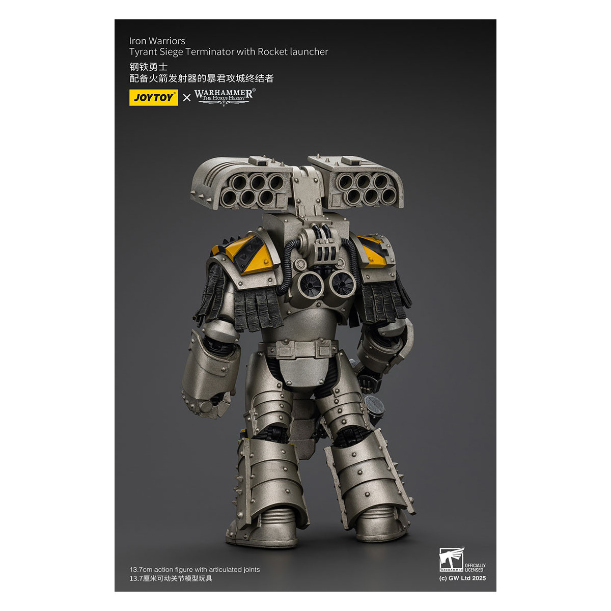 Joytoy - Warhammer - Iron Warriors Tyrant Siege Terminator Squad - Tyrant Siege Terminator with Rocket launcher