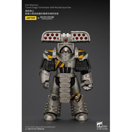 Joytoy - Warhammer - Iron Warriors Tyrant Siege Terminator Squad - Tyrant Siege Terminator with Rocket launcher