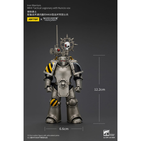 Joytoy - Warhammer - Iron Warriors Mk III Tactical Squad - Mk III Tactical Legionary with Nuncio-vox