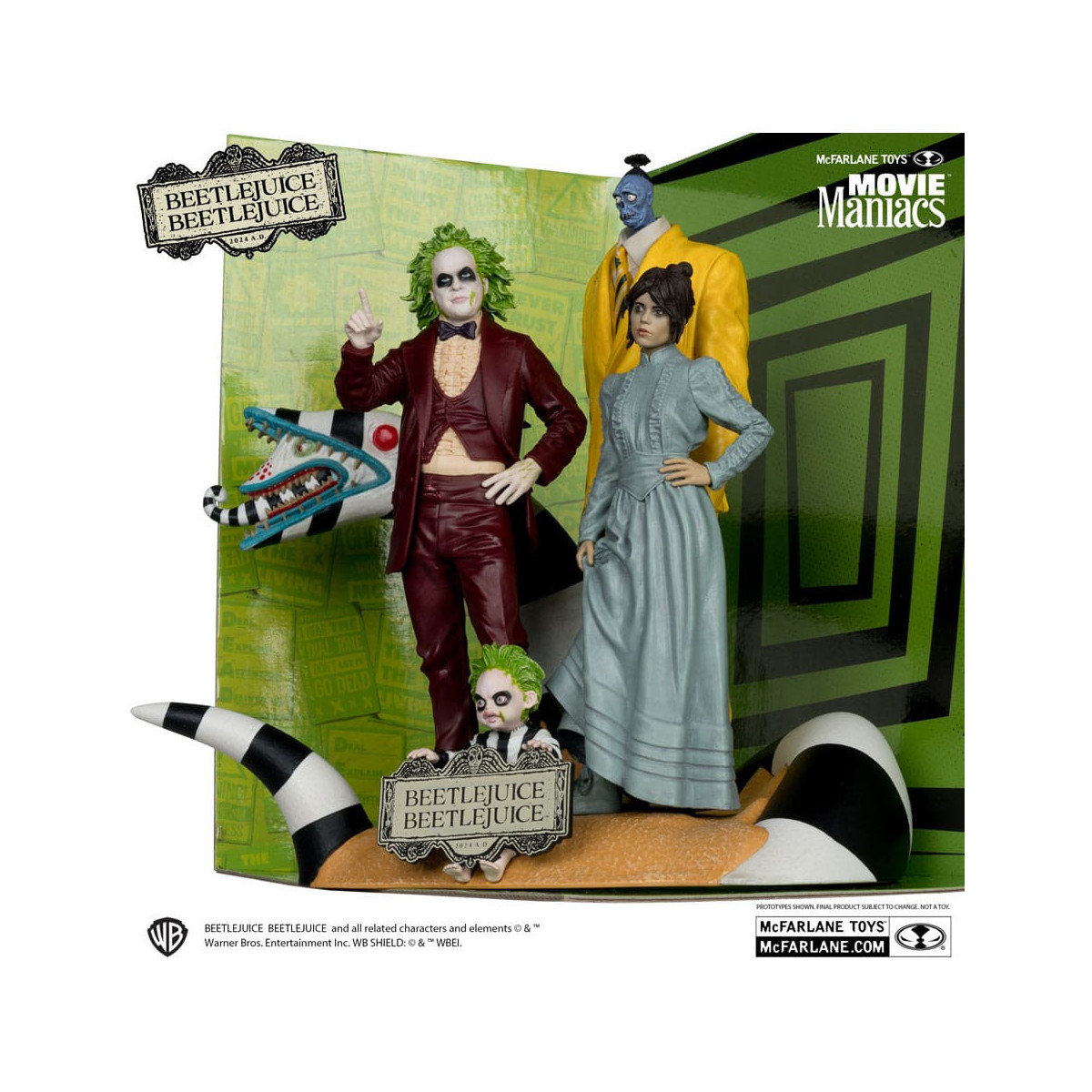 Mc Farlane - Beetlejuice Beetlejuice - Diorama 4 figures - 4 pack Movie Maniacs