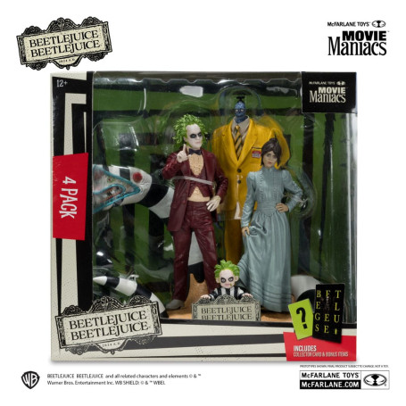 Mc Farlane - Beetlejuice Beetlejuice - Diorama 4 figures - 4 pack Movie Maniacs