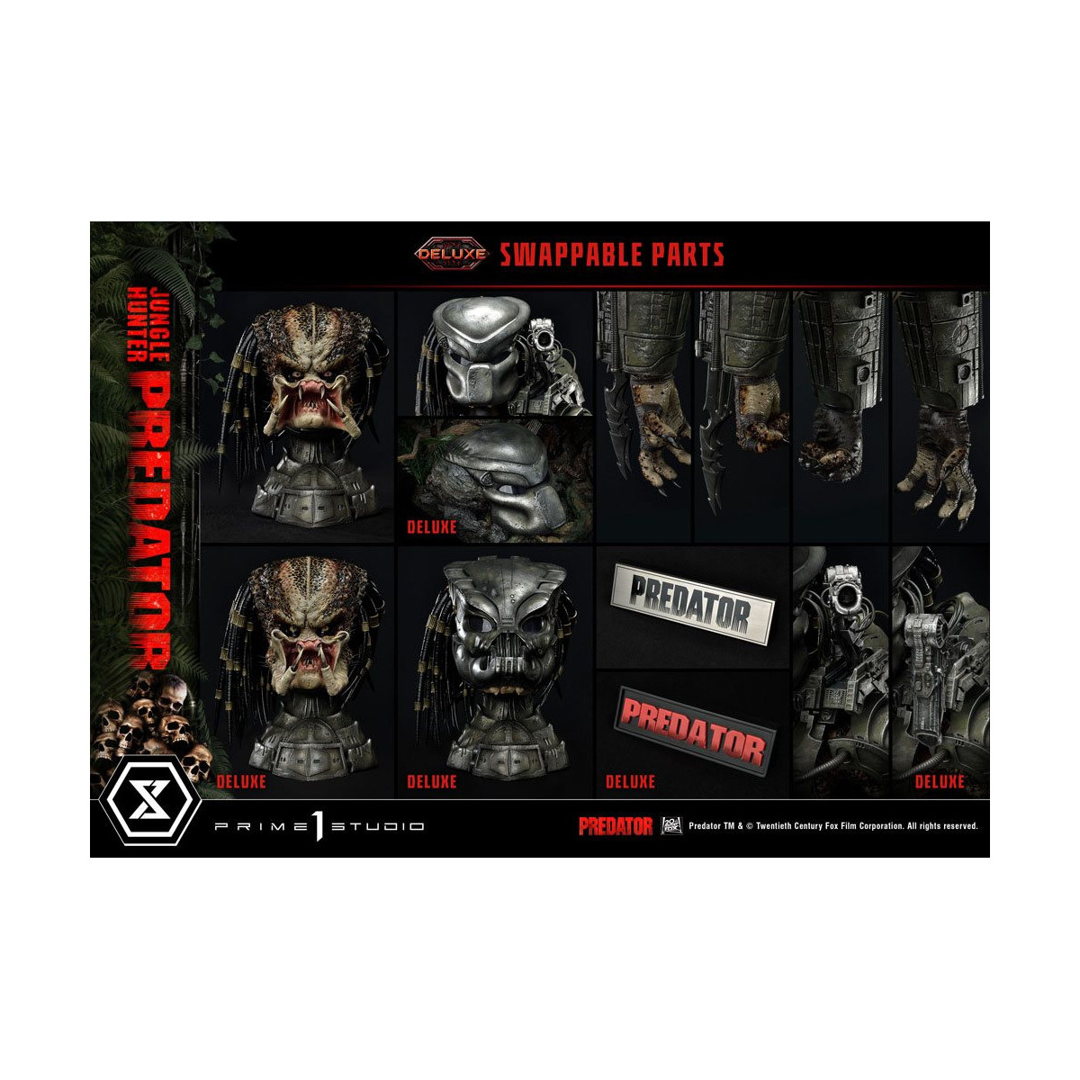 Prime 1 Studios - Museum Masterline 1/3 Jungle Hunter Predator Deluxe Bonus Version
