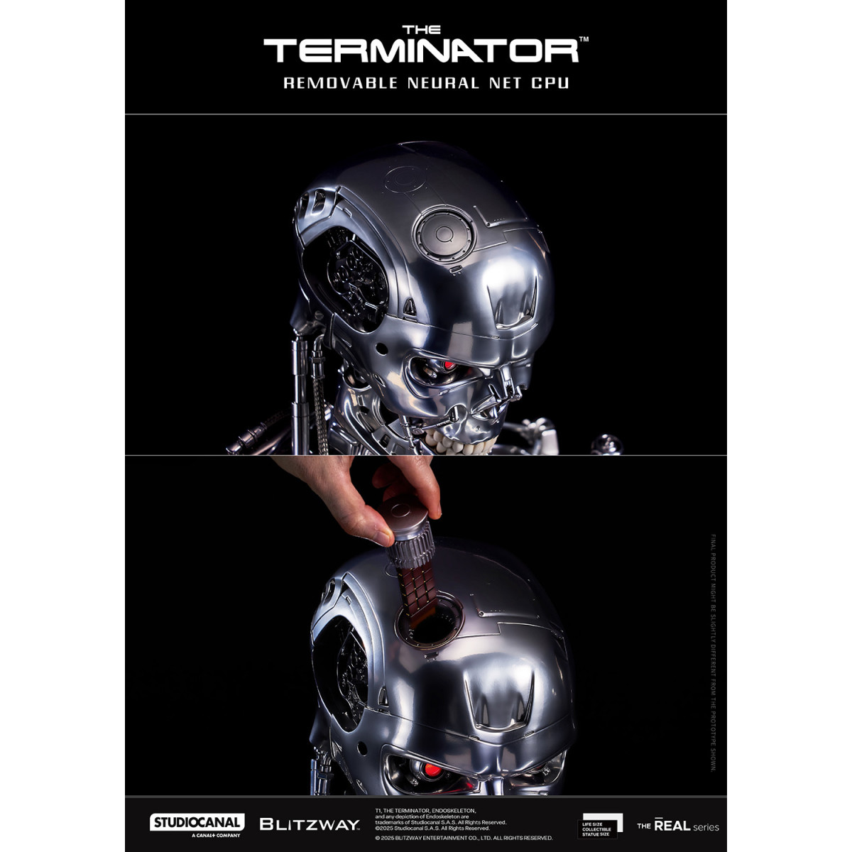 Blitzway - T800 Endoskeleton Skull 1/1 Life Size - The Terminator