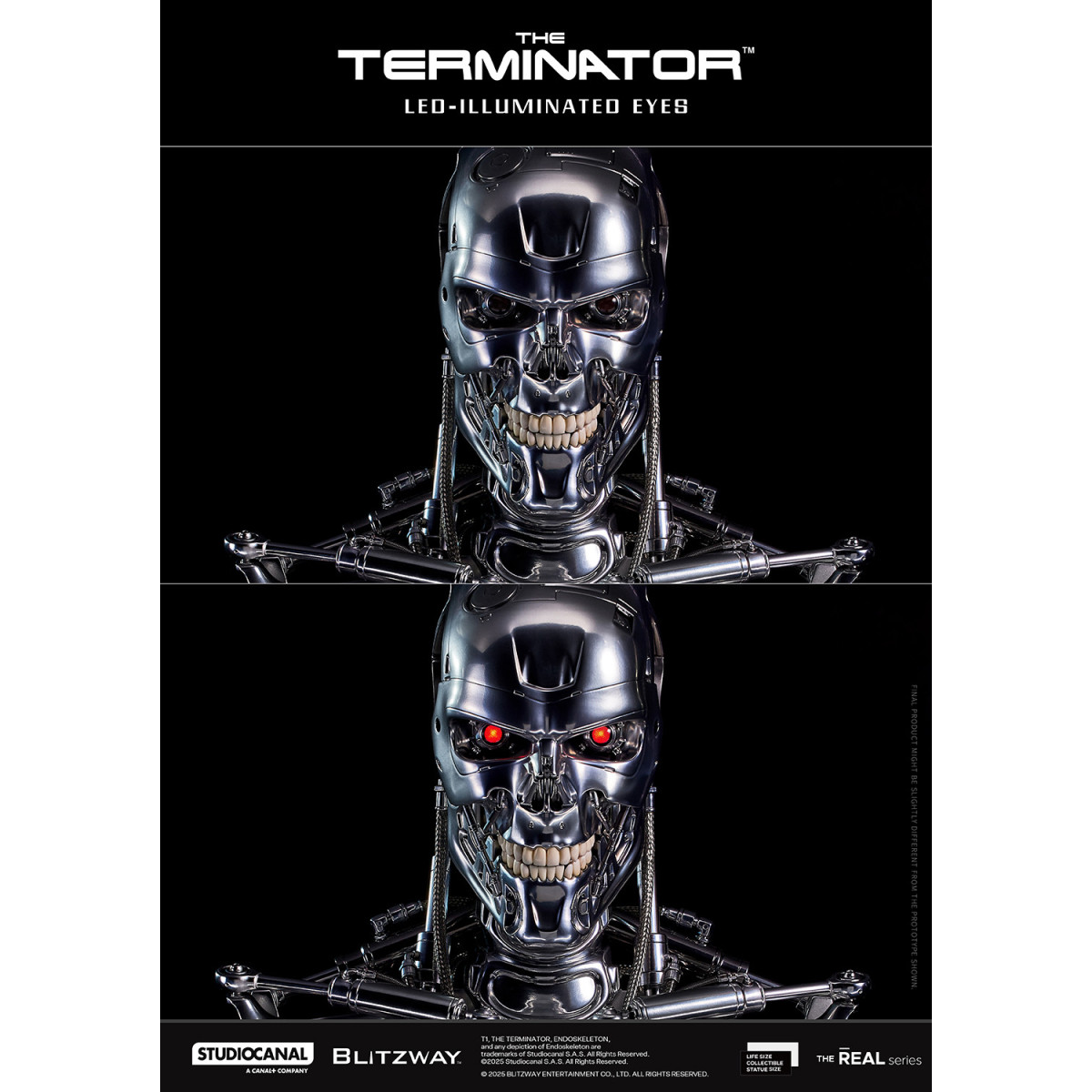 Blitzway - T800 Endoskeleton Skull 1/1 Life Size - The Terminator