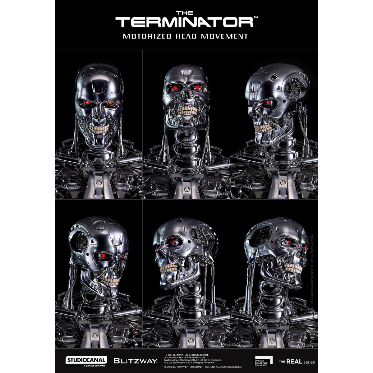 Blitzway - T800 Endoskeleton Skull 1/1 Life Size - The Terminator