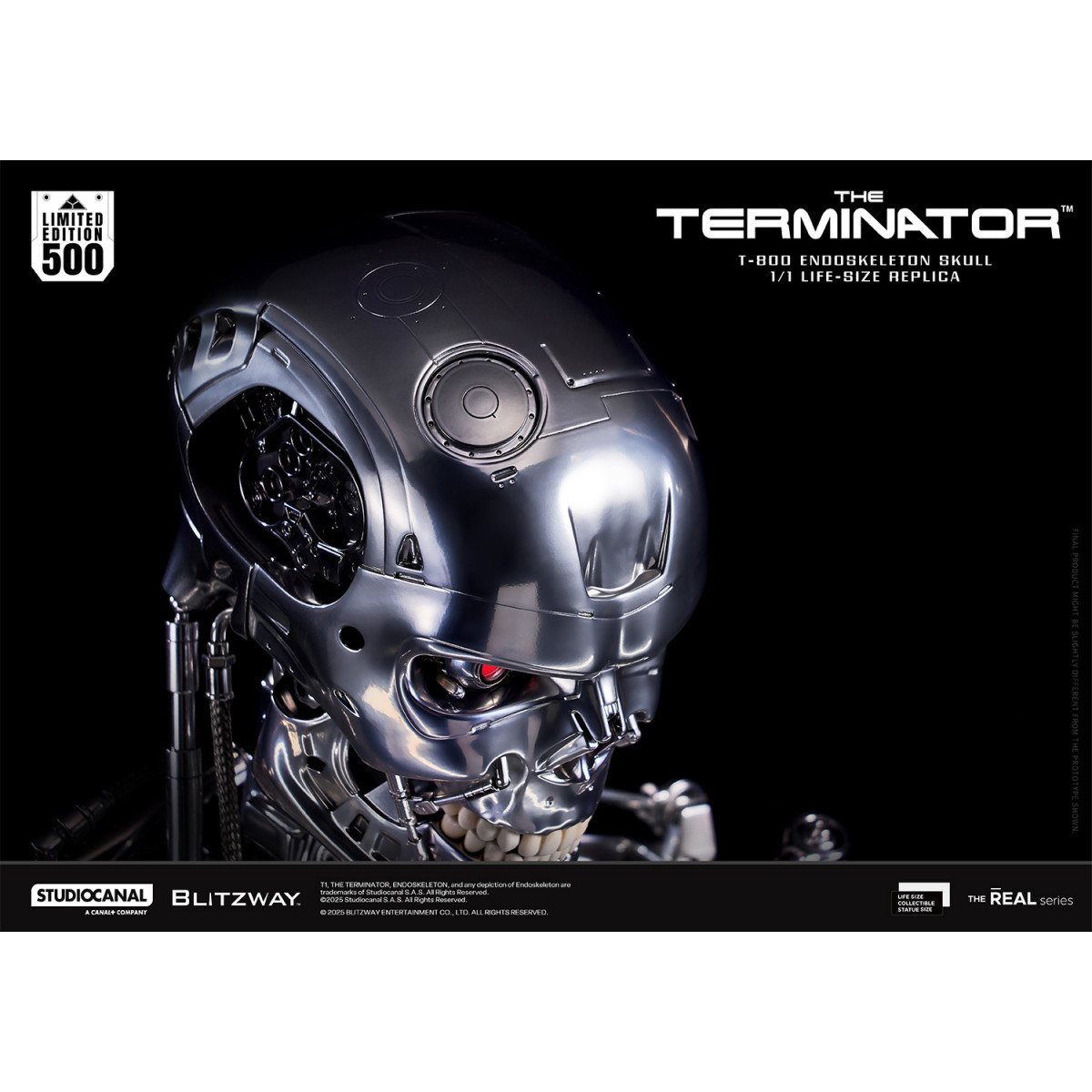 Blitzway - T800 Endoskeleton Skull 1/1 Life Size - The Terminator