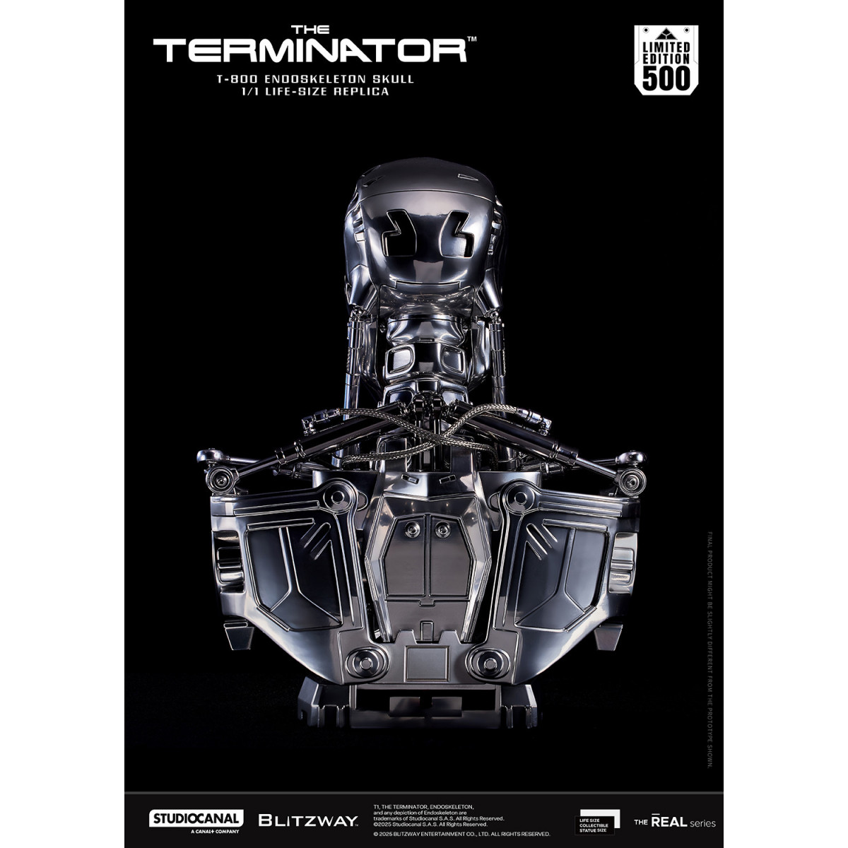 Blitzway - T800 Endoskeleton Skull 1/1 Life Size - The Terminator