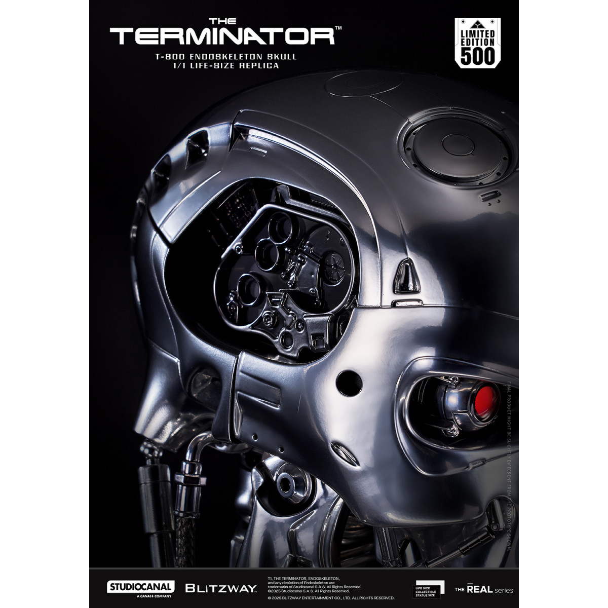 Blitzway - T800 Endoskeleton Skull 1/1 Life Size - The Terminator