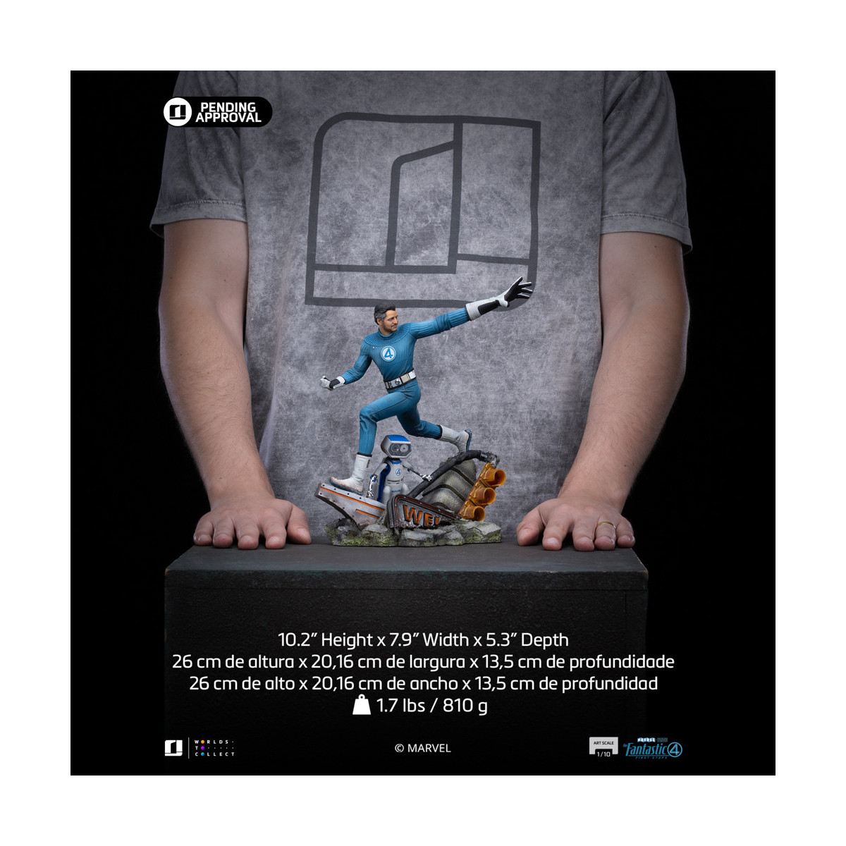 Iron Studios - Marvel Fantastic 4 - Mr. Fantastic Reed Richards Arts Scale 1/10