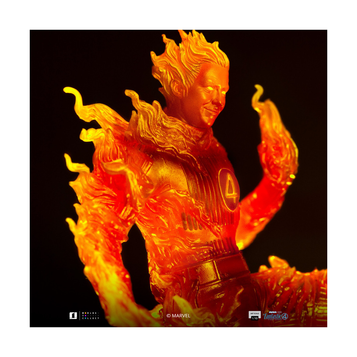 Iron Studios - Marvel Fantastic 4 - Human Torch Johnny Storm Scale Art Scale 1/10