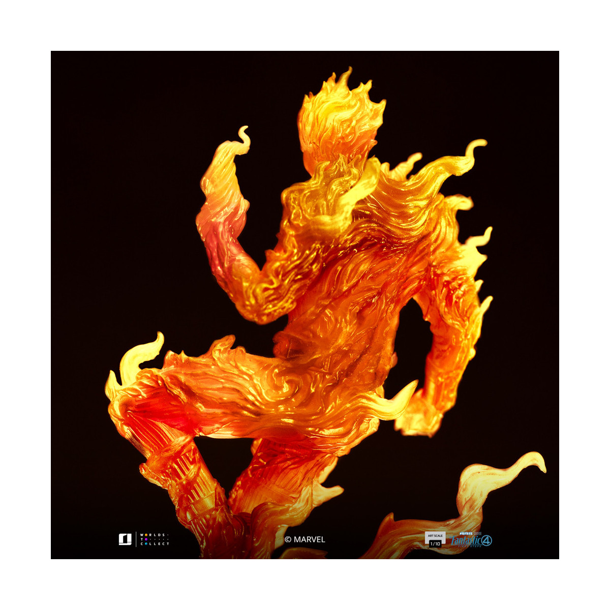 Iron Studios - Marvel Fantastic 4 - Human Torch Johnny Storm Scale Art Scale 1/10