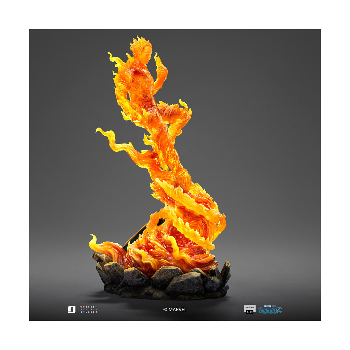 Iron Studios - Marvel Fantastic 4 - Human Torch Johnny Storm Scale Art Scale 1/10