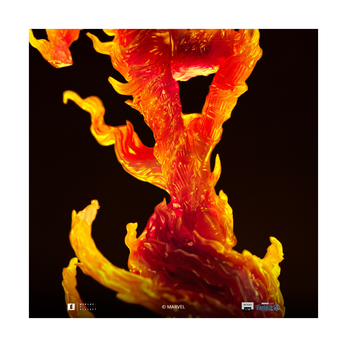 Iron Studios - Marvel Fantastic 4 - Human Torch Johnny Storm Scale Art Scale 1/10