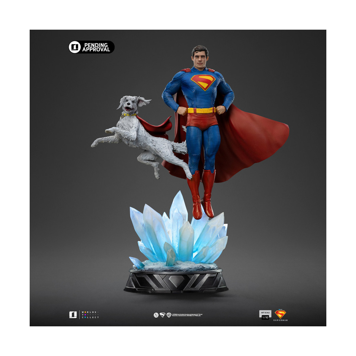 Iron Studios - DCU Superman - Superman & Krypto Art Scale Art Scale 1/10