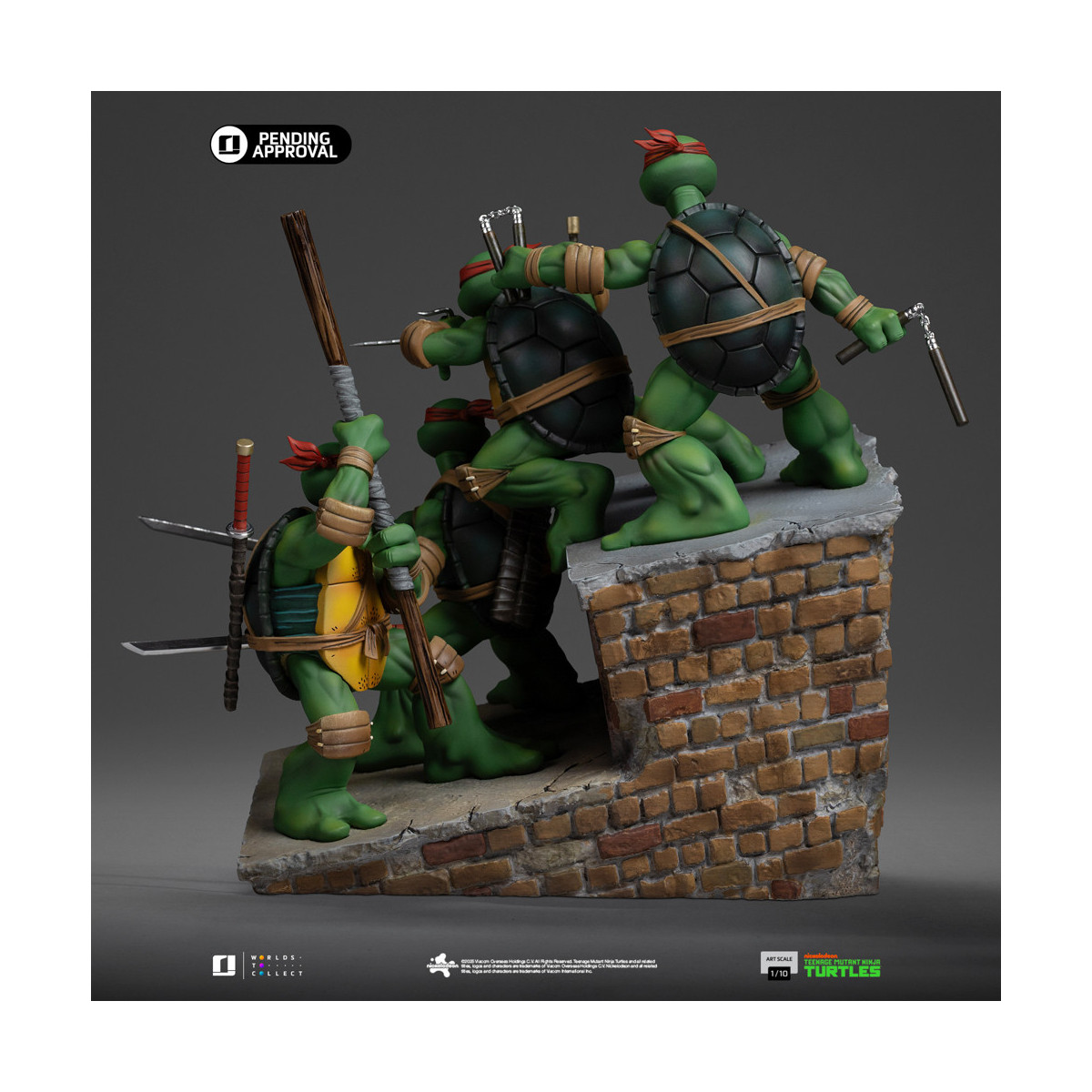 Iron Studios - TMNT 1st Cover Set - Teenage Mutant Ninja Turtles Art Scale 1/10