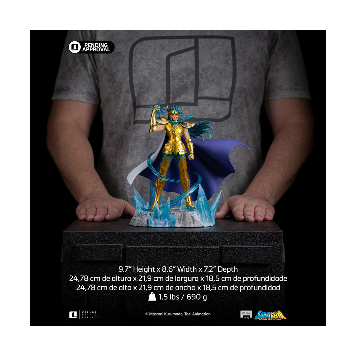 Iron Studios - Saint Seiya - Aquarius Camus Deluxe Art Scale 1/10 - Knights of the Zodiac