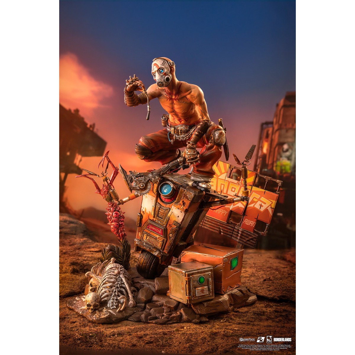 Pure Arts - Borderlands Psycho Bandit & Claptrap Diorama 1/6