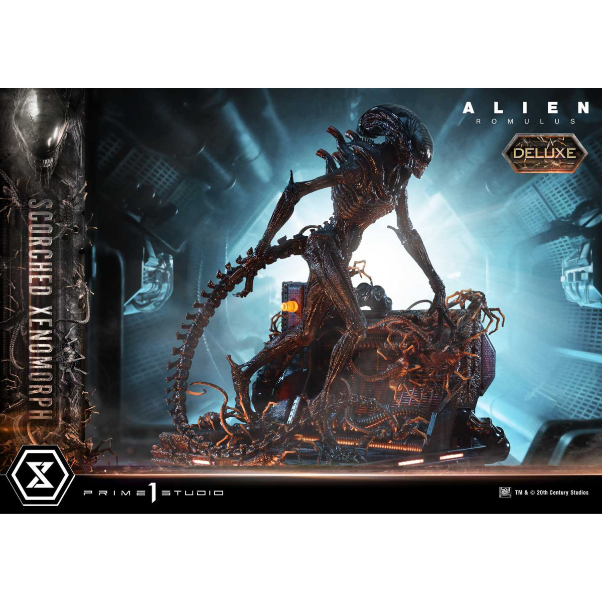 Prime 1 Studio - Scorched Xenomorph DX Bonus Version 1/3 - Alien: Romulus Museum Masterline XL