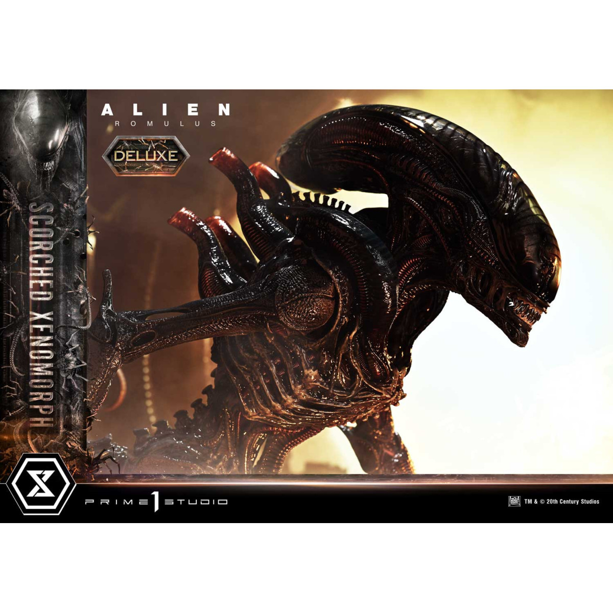 Prime 1 Studio - Scorched Xenomorph DX Bonus Version 1/3 - Alien: Romulus Museum Masterline XL
