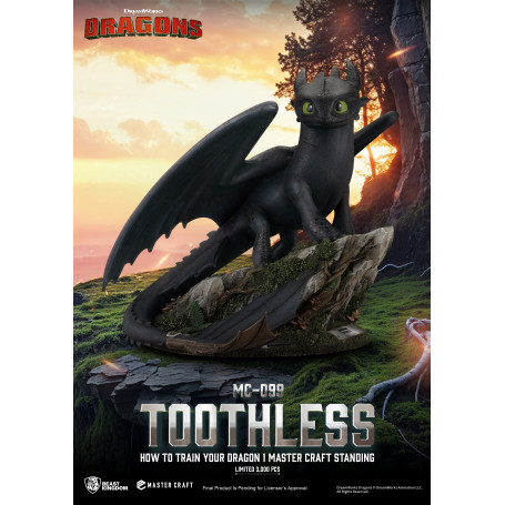 Beast Kingdom - How to Train your Dragon 1 - Mastercraft Standing Toothless - Toothless