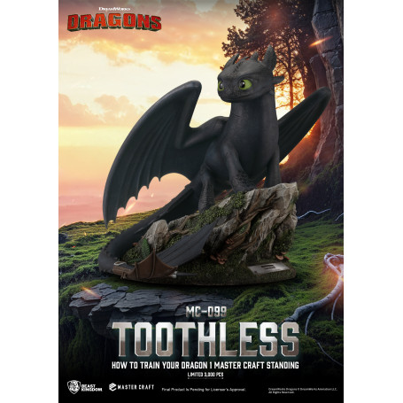 Beast Kingdom - How to Train your Dragon 1 - Mastercraft Standing Toothless - Toothless