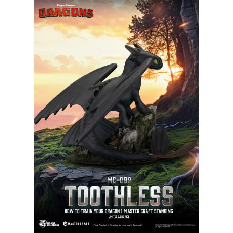 Beast Kingdom - How to Train your Dragon 1 - Mastercraft Standing Toothless - Toothless