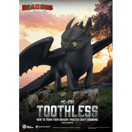 Beast Kingdom - How to Train your Dragon 1 - Mastercraft Standing Toothless - Toothless
