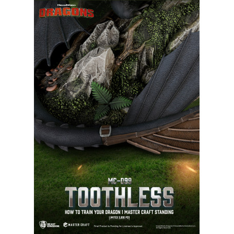 Beast Kingdom - How to Train your Dragon 1 - Mastercraft Standing Toothless - Toothless