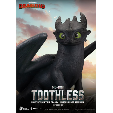 Beast Kingdom - How to Train your Dragon 1 - Mastercraft Standing Toothless - Toothless