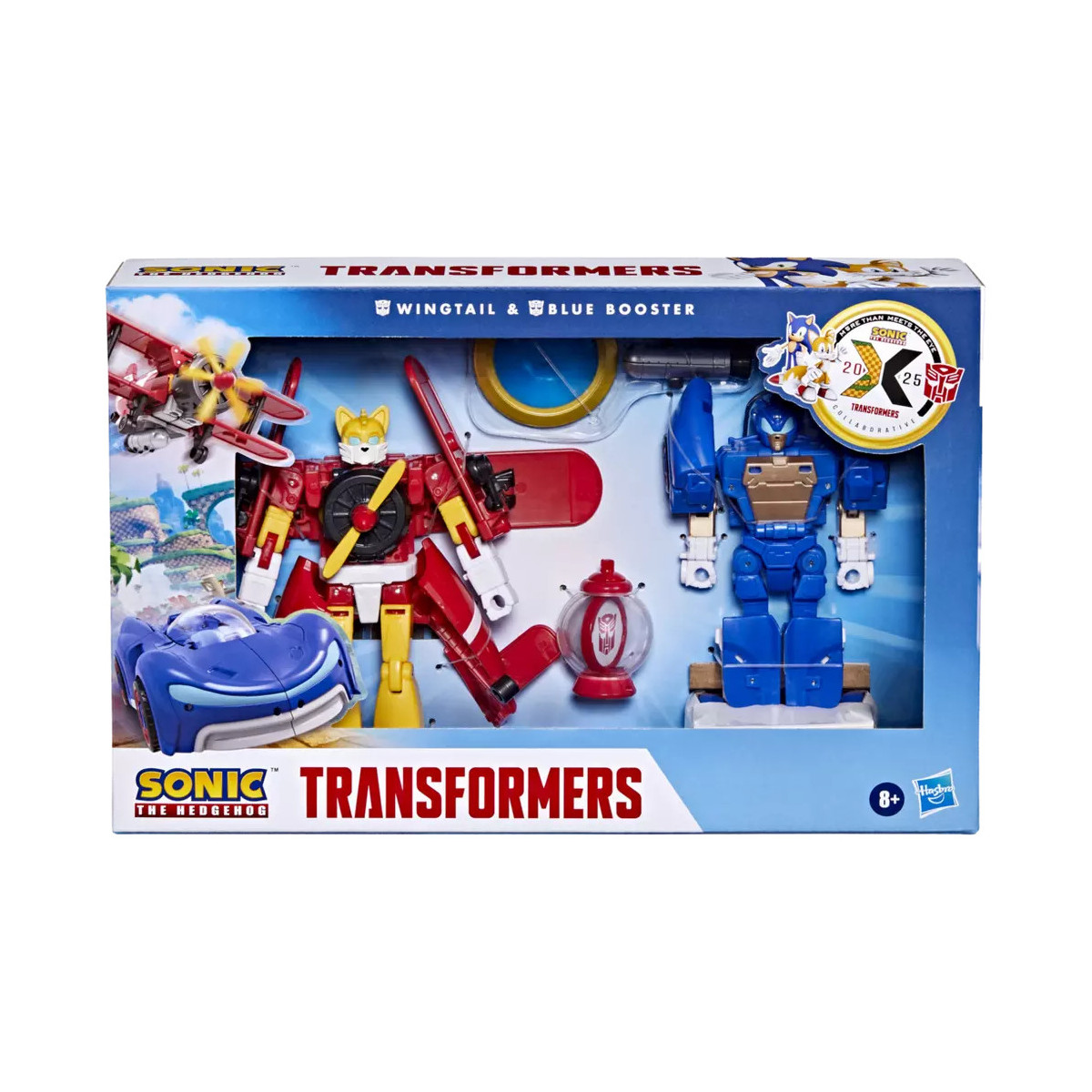 Hasbro - Transformers Collaborative Sonic the Hedgehog x Transformers - Wingtail and Blue Booster