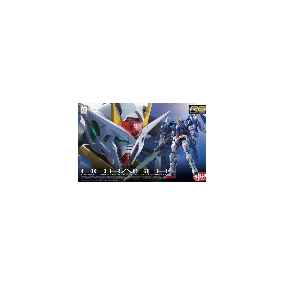 Bandai - Gunpla - 1/144 RG - GN-0000+GNR-010 00 RAISER - Mobile Suit Gundam 00