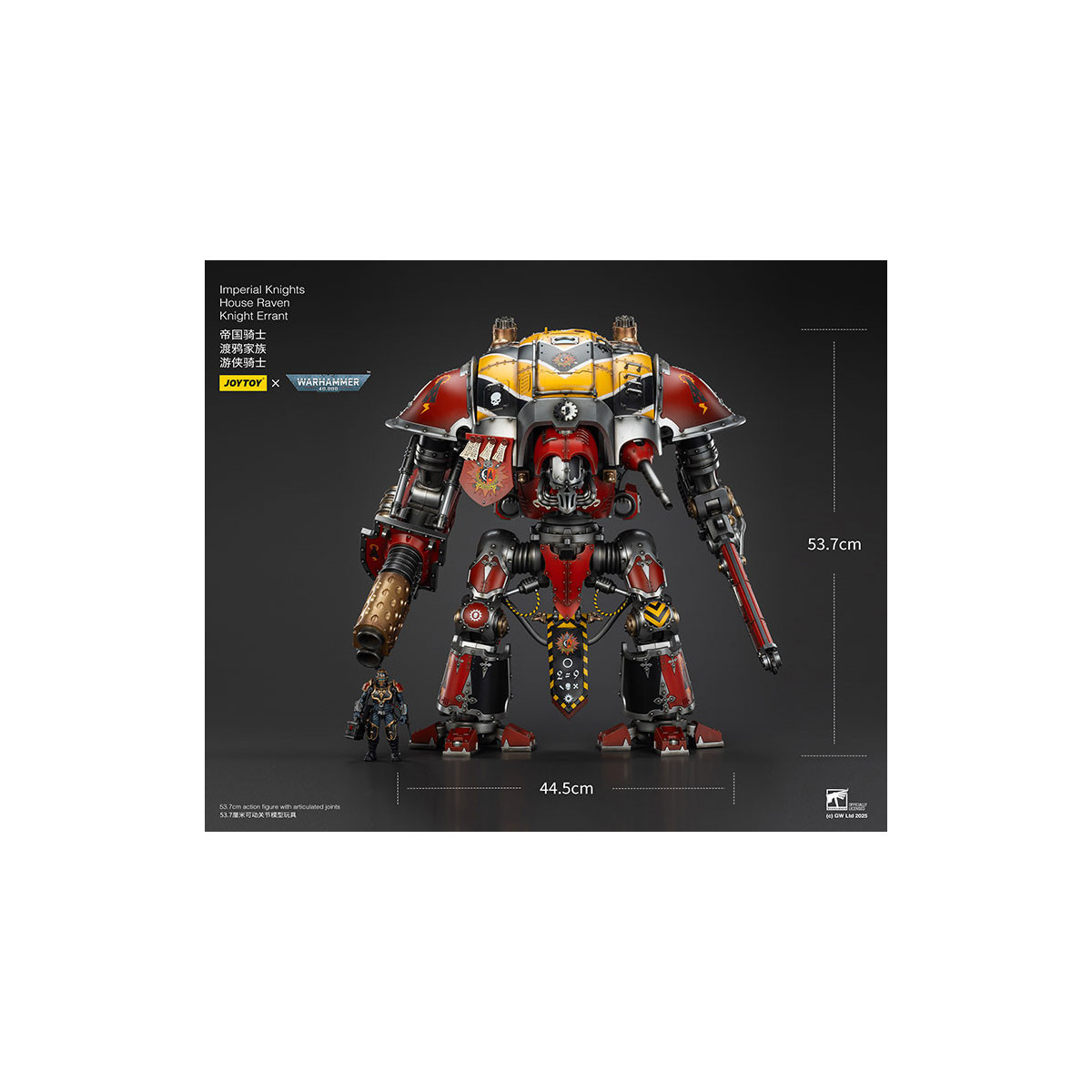 Joytoy - Imperial Knights - House Raven Knight Errant - Warhammer 40000